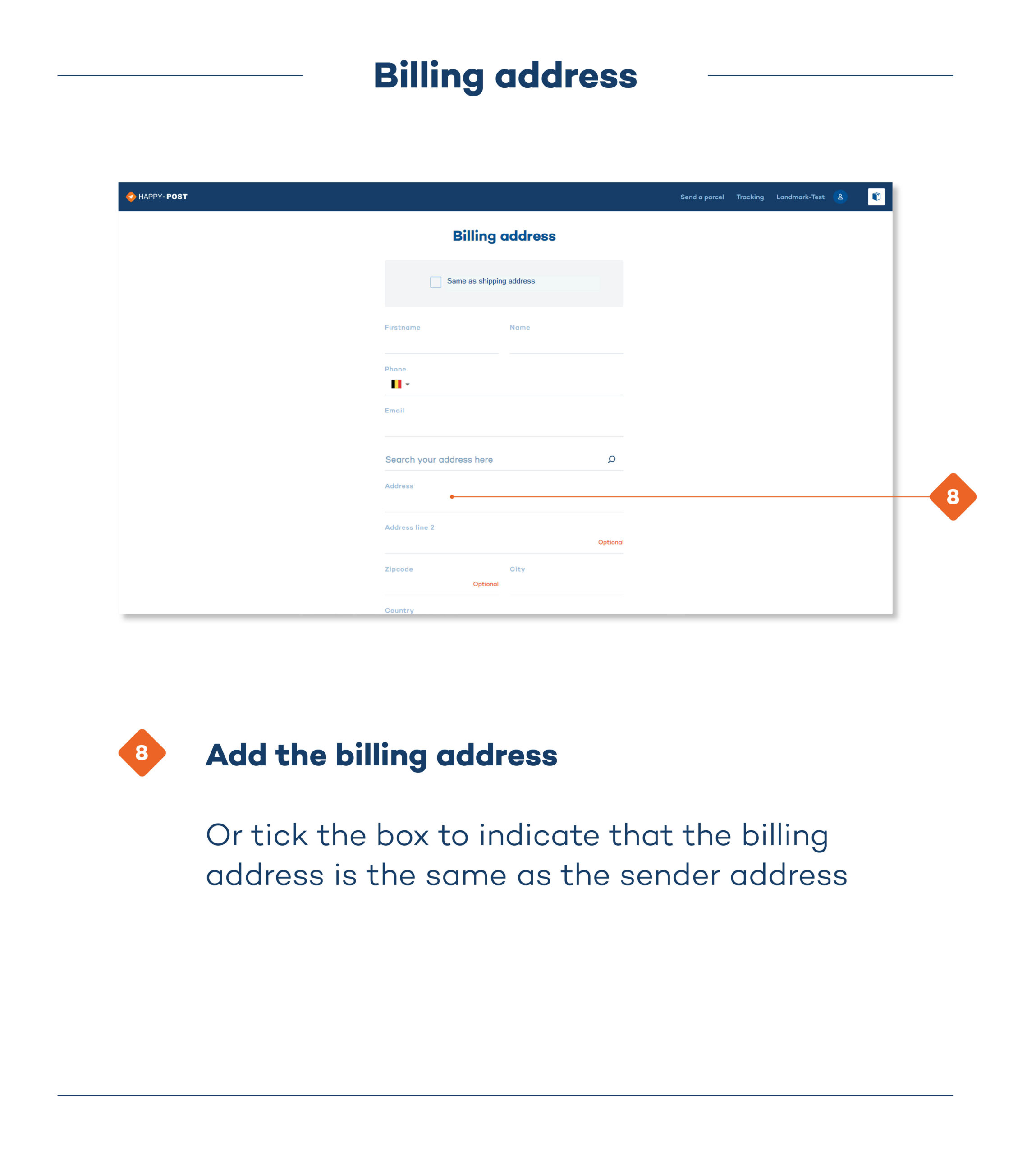how to place order with happy post